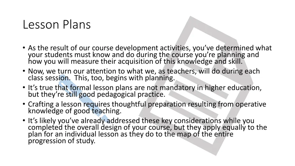 lesson plans