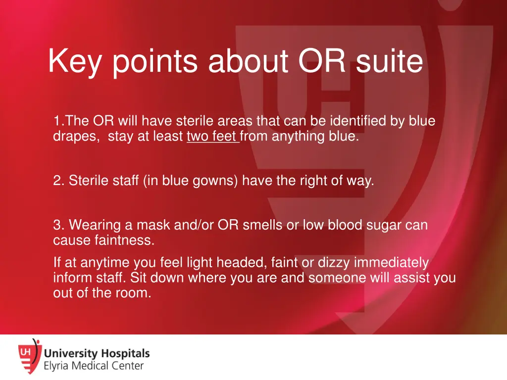 key points about or suite