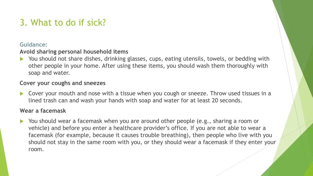 3 what to do if sick 2