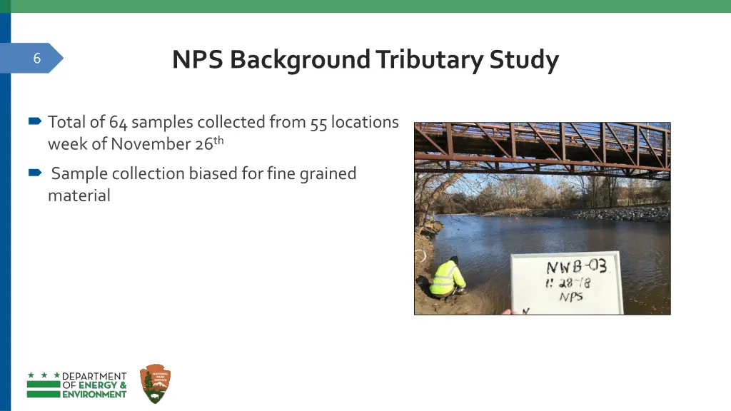 nps background tributary study 1