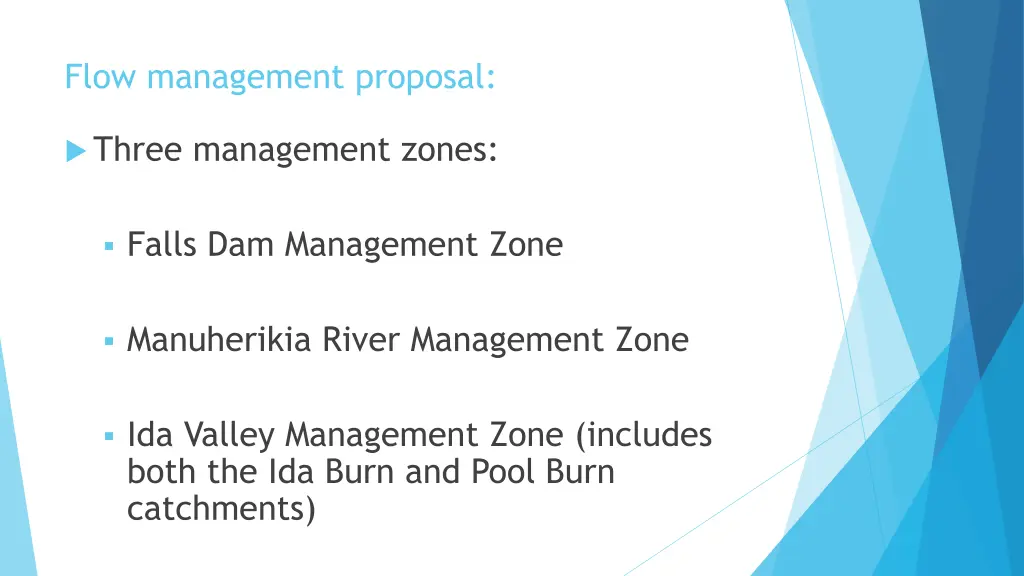 flow management proposal