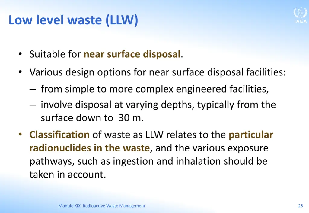 low level waste llw 1