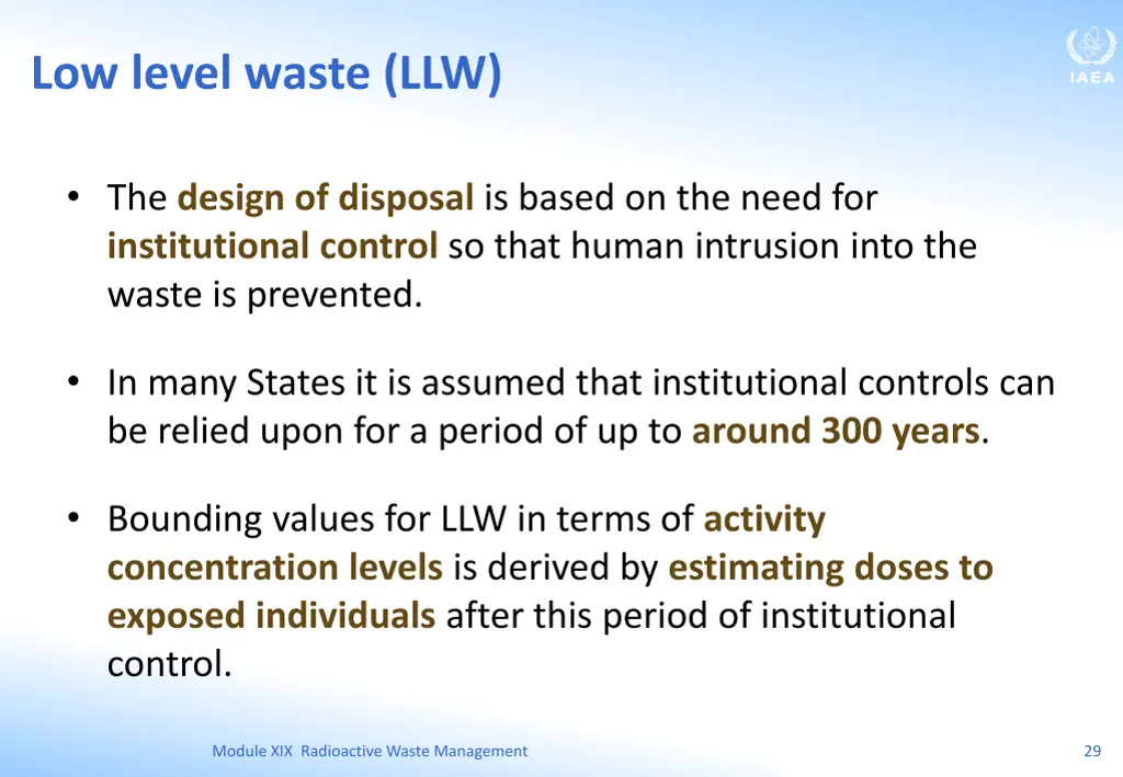 low level waste llw 2