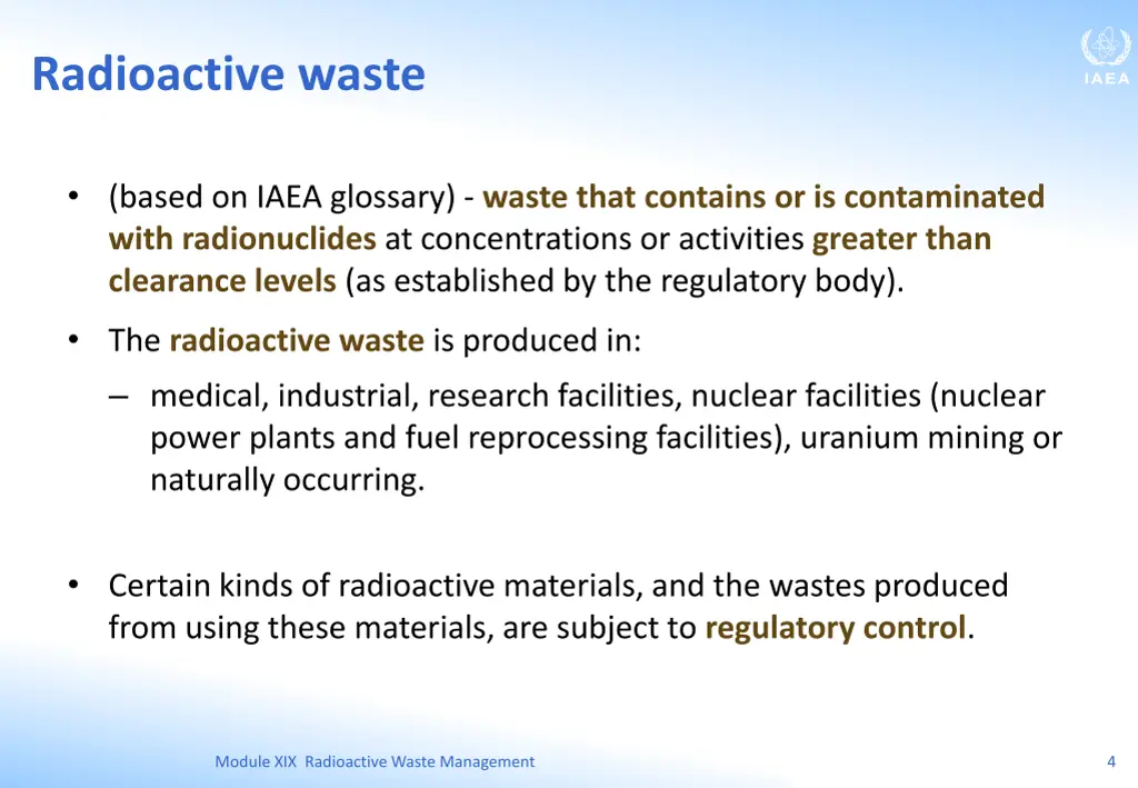 radioactive waste