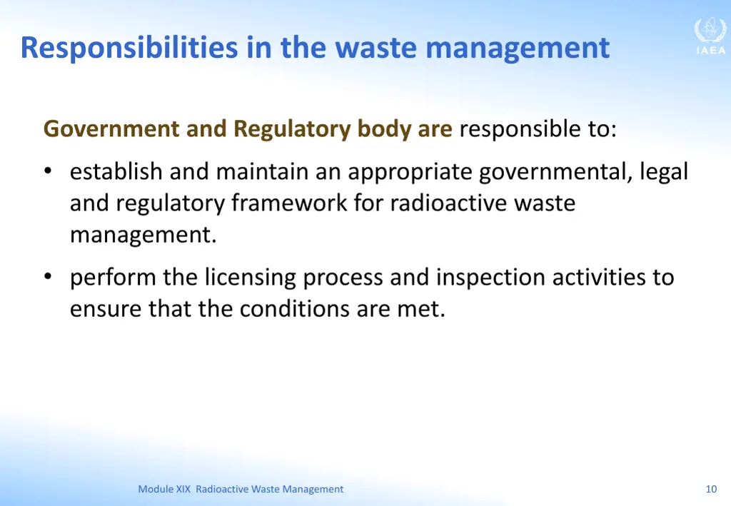 responsibilities in the waste management 1