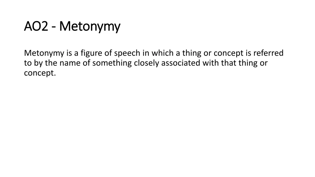 ao2 ao2 metonymy metonymy