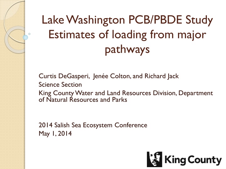 lake washington pcb pbde study estimates