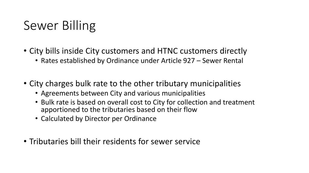 sewer billing