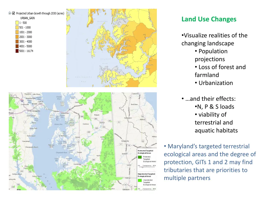 land use changes visualize realities