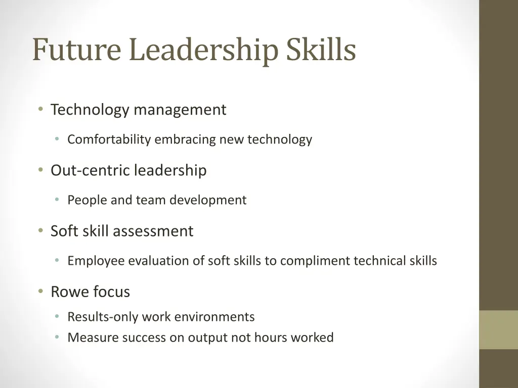 future leadership skills