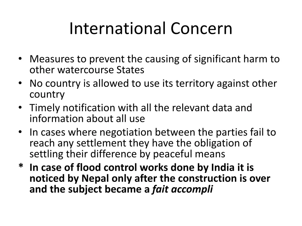 international concern 1