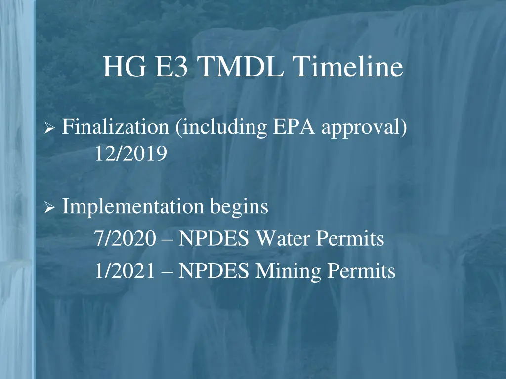 hg e3 tmdl timeline 1