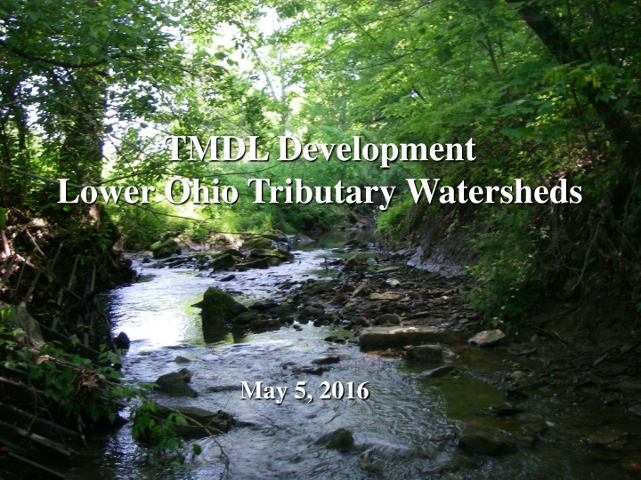 tmdl development lower ohio tributary watersheds