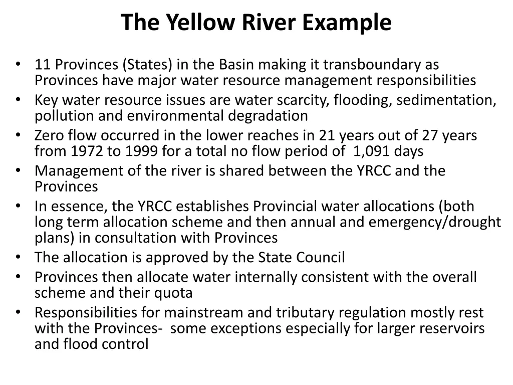 the yellow river example