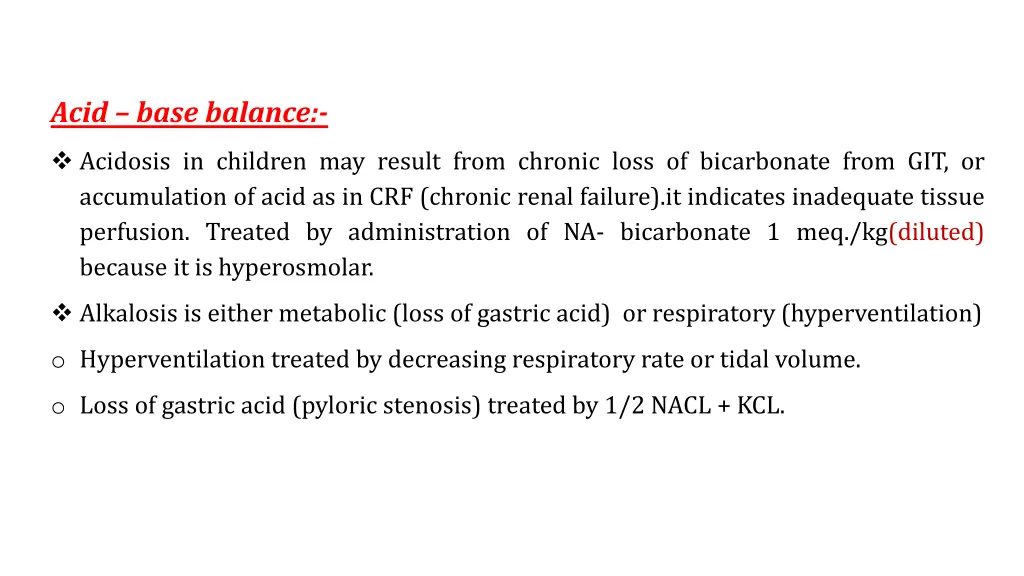 acid base balance