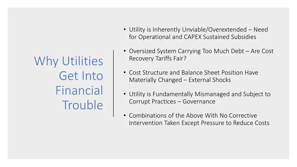 utility is inherently unviable overextended need