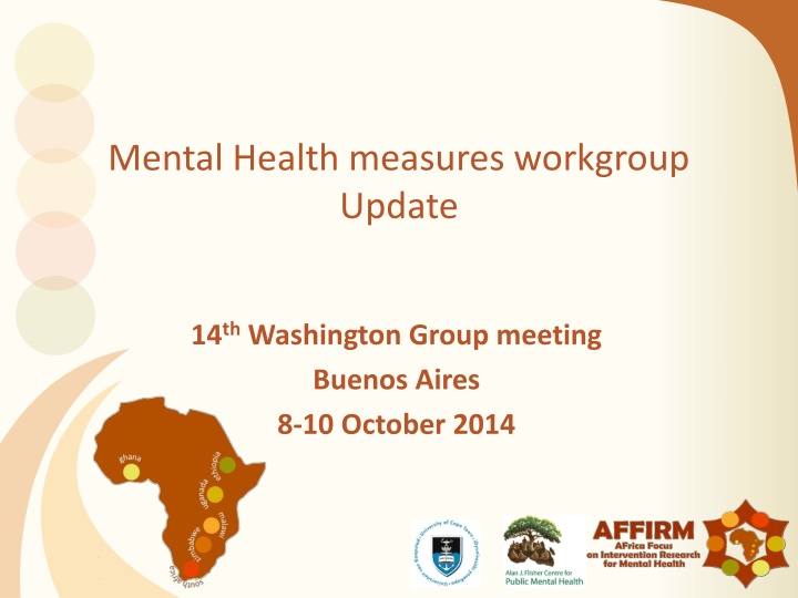 mental health measures workgroup update