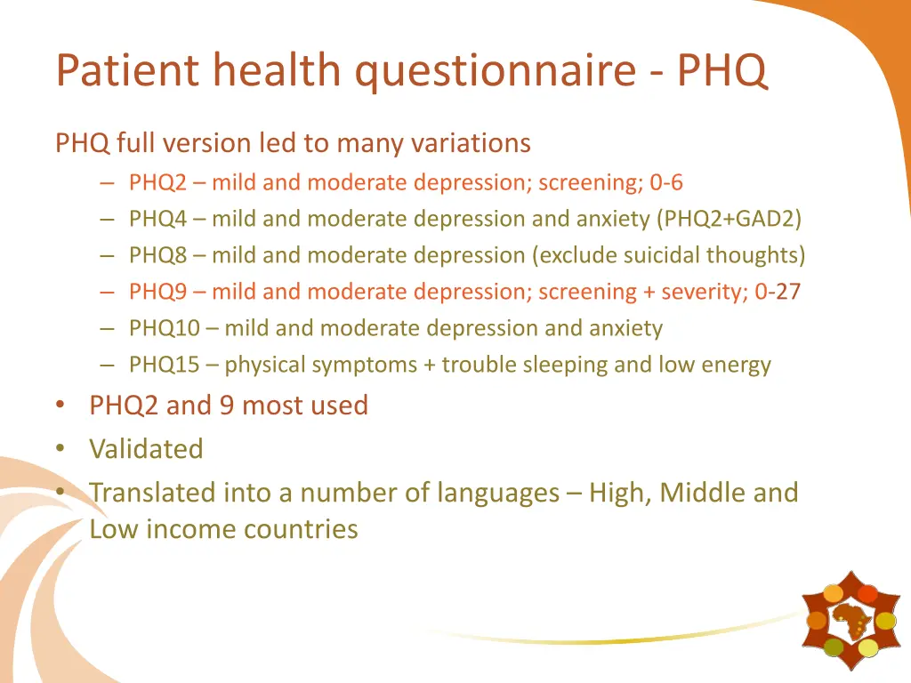 patient health questionnaire phq