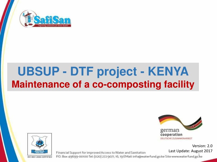 ubsup dtf project kenya maintenance