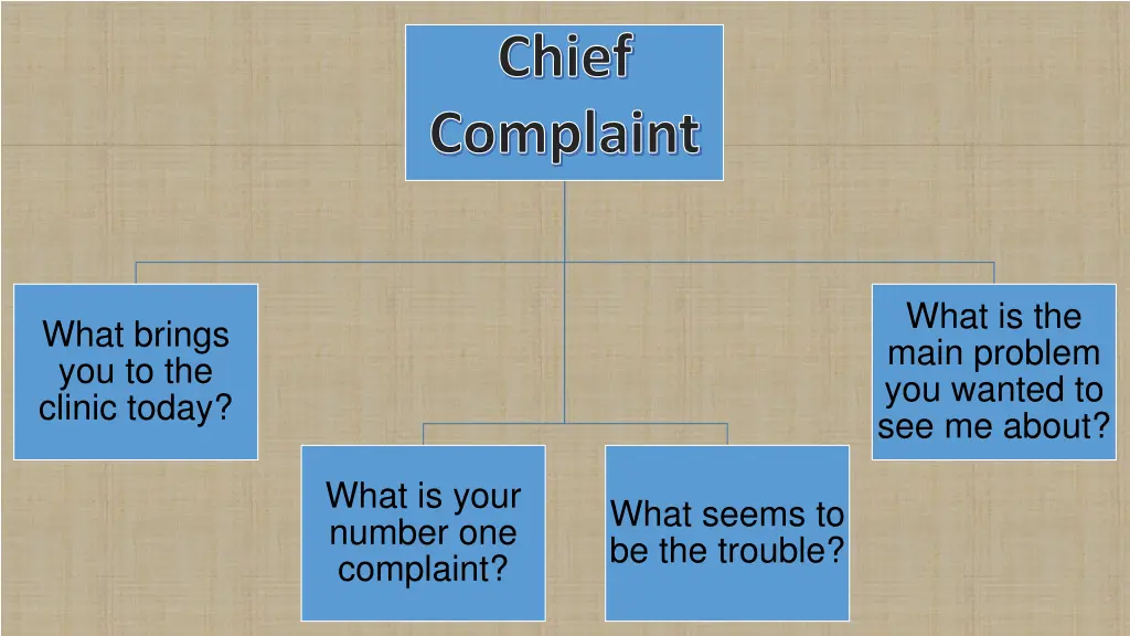 chief complaint