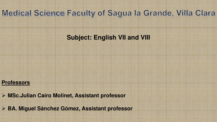 medical science faculty of sagua la grande villa