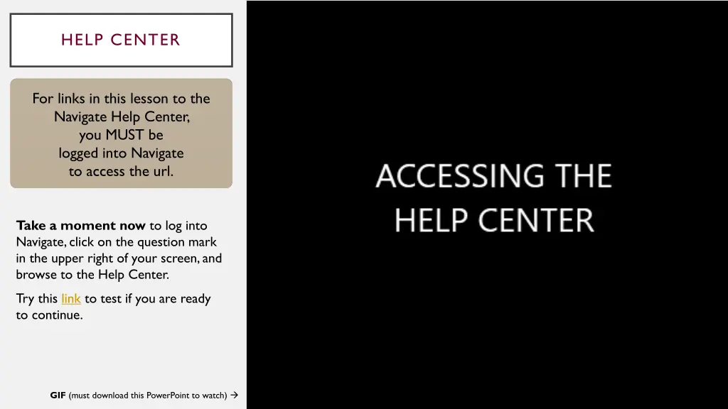 help center