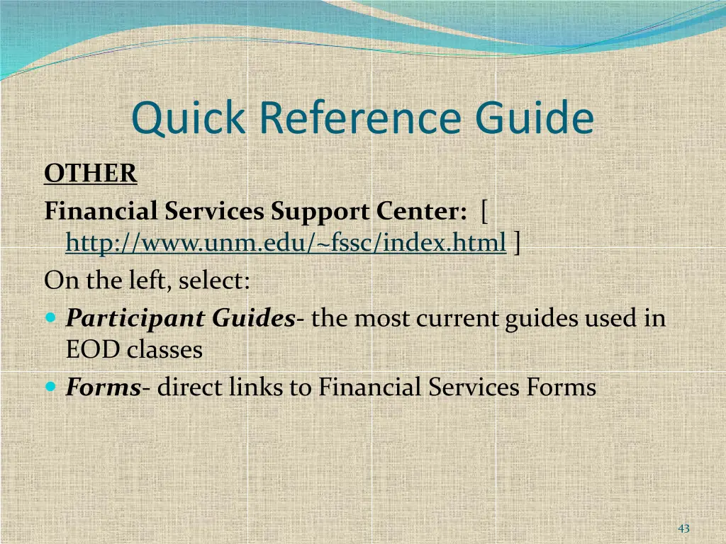 quick reference guide 7