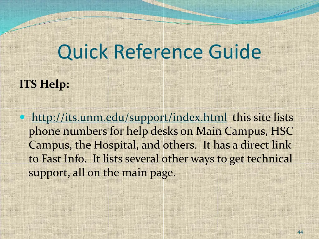 quick reference guide 8