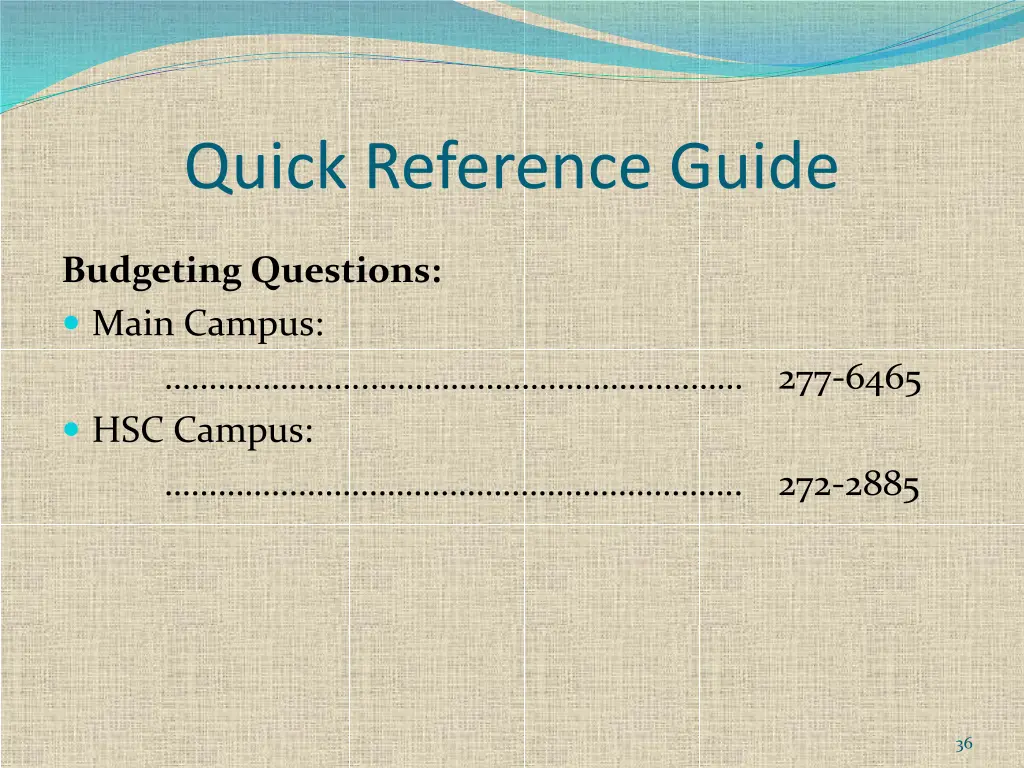 quick reference guide