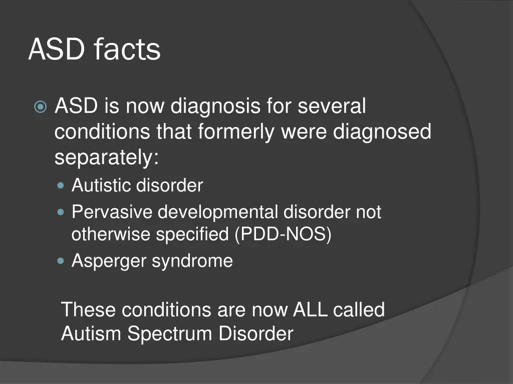 asd facts 2