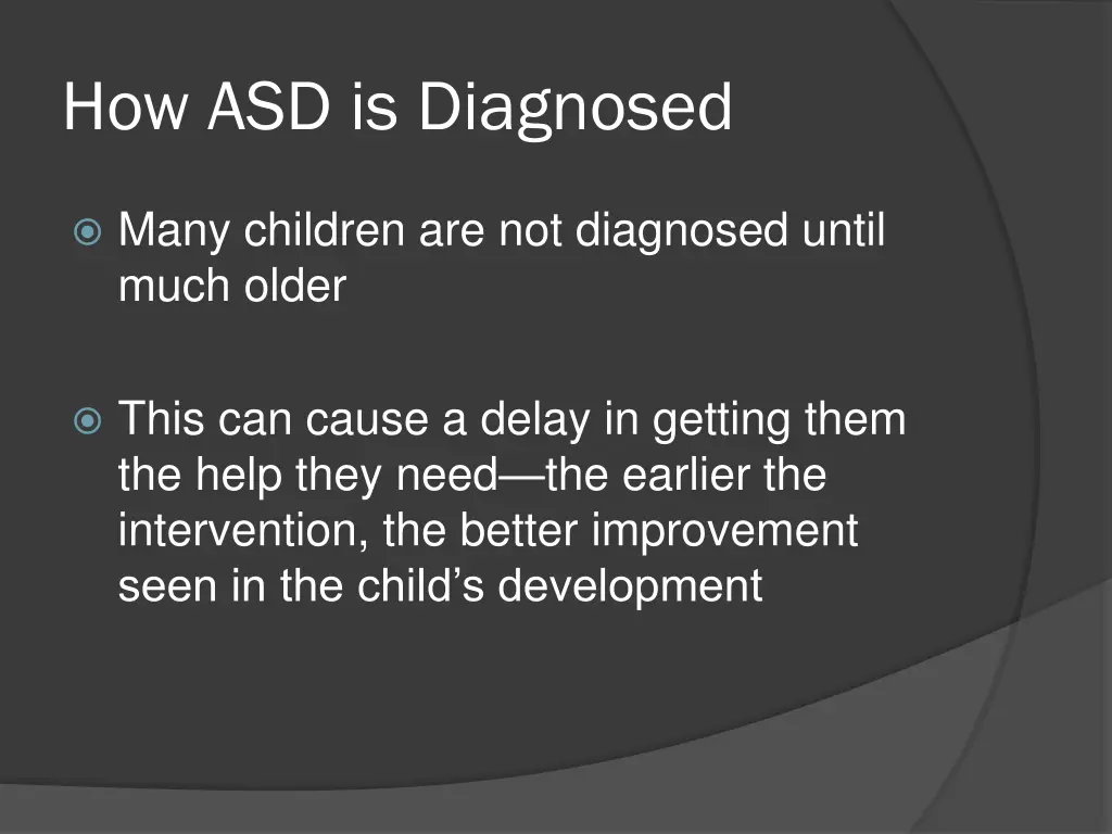 how asd is diagnosed 1