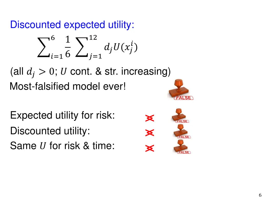 discounted expected utility 1 6