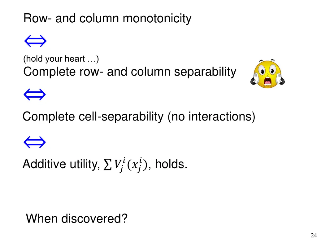 row and column monotonicity hold your heart