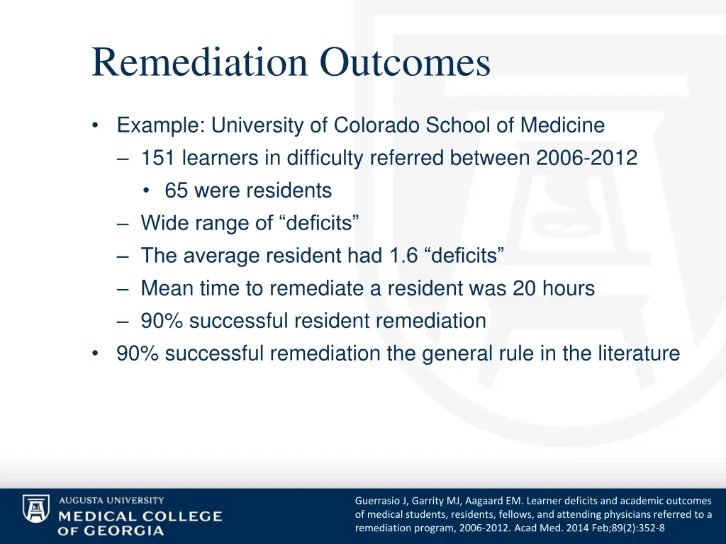 remediation outcomes