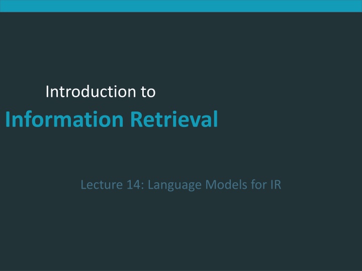 introduction to information retrieval