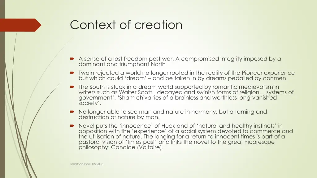 context of creation