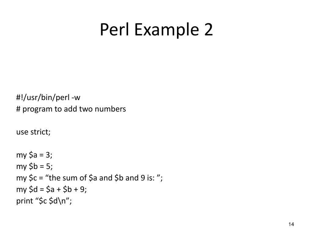 perl example 2