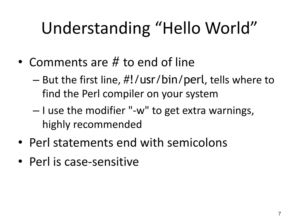 understanding hello world