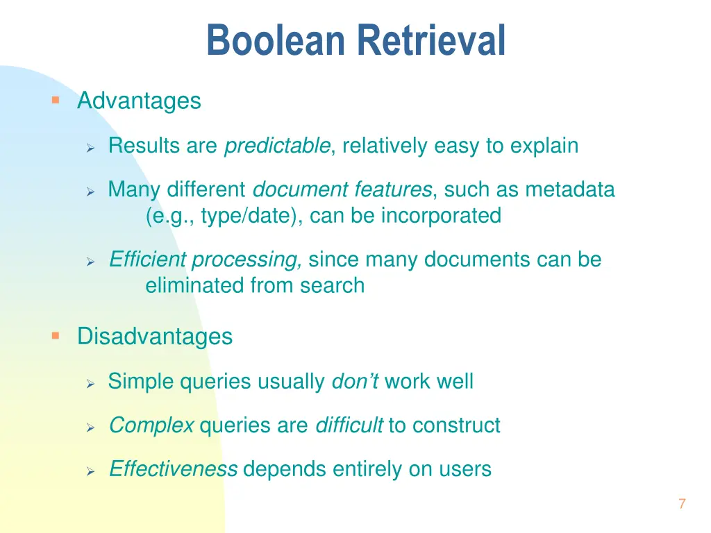 boolean retrieval 1