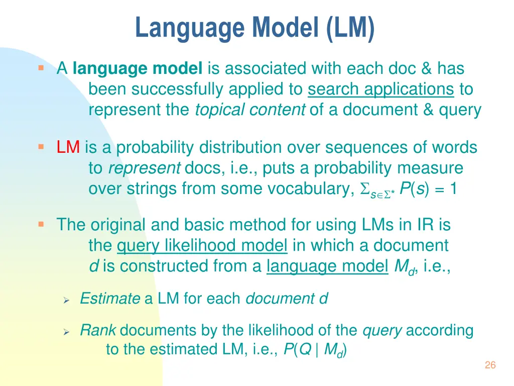 language model lm