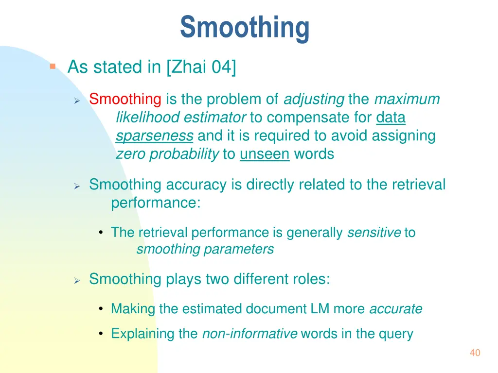 smoothing 1