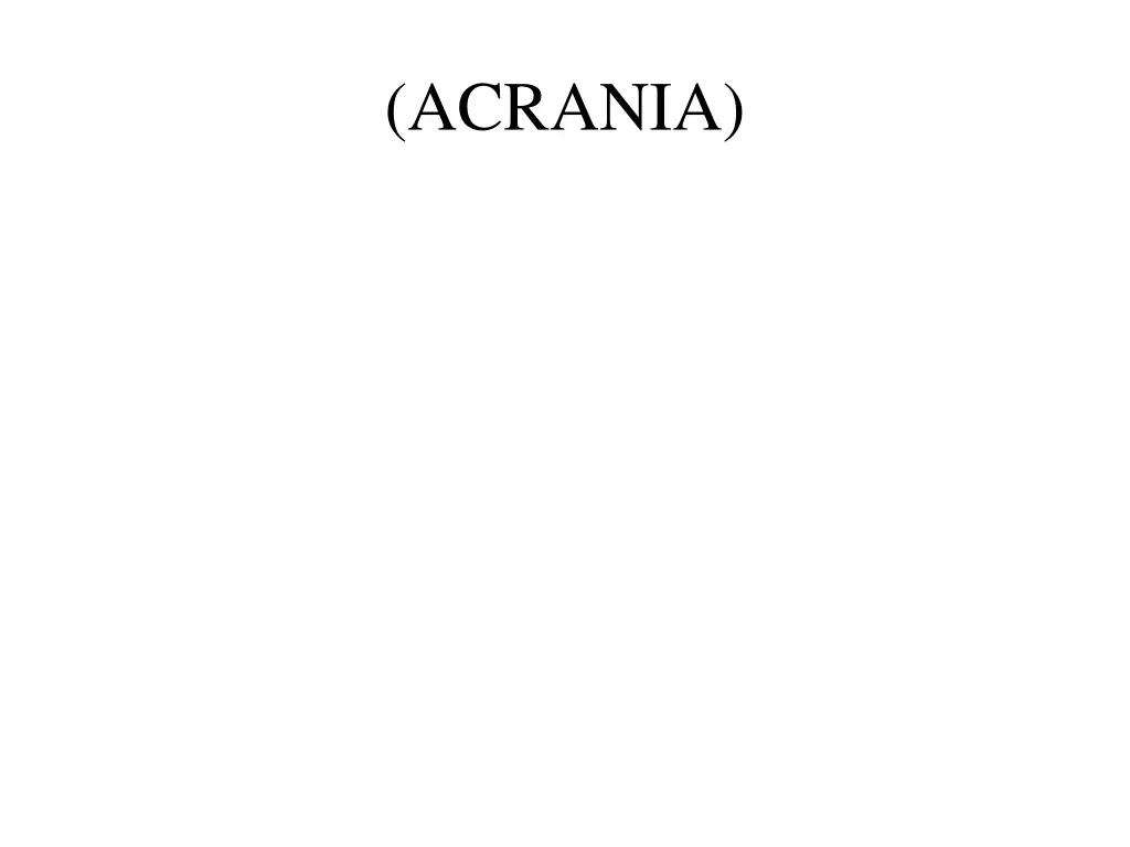 acrania