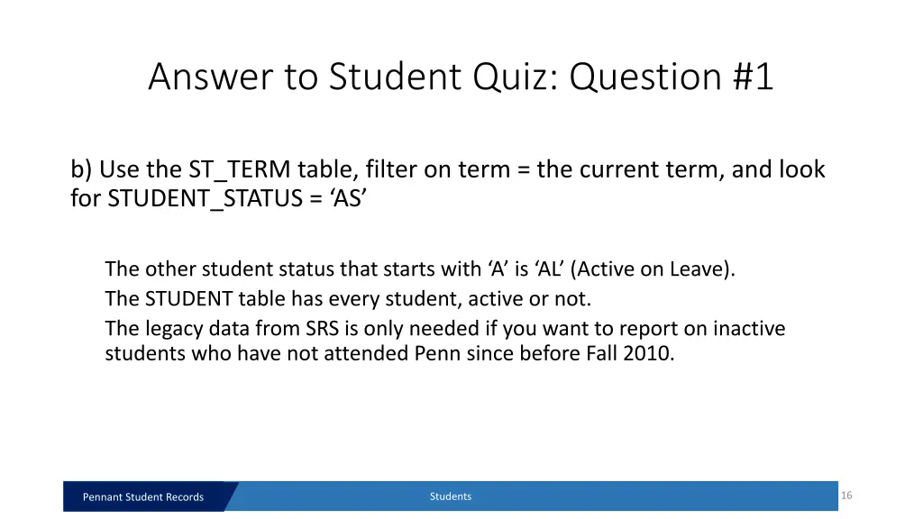 answer to student quiz question 1