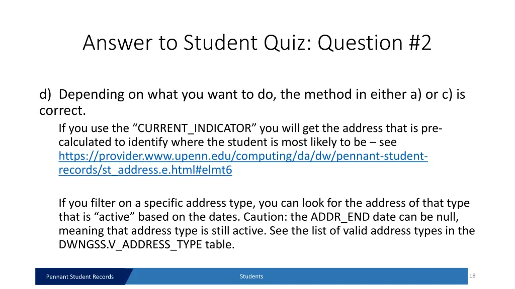 answer to student quiz question 2