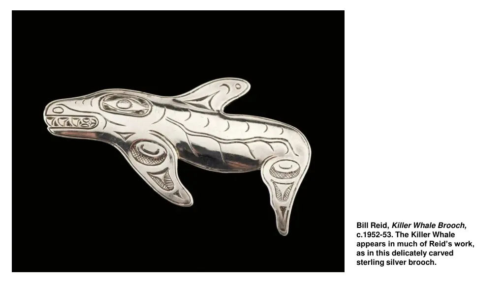 bill reid killer whale brooch c 1952