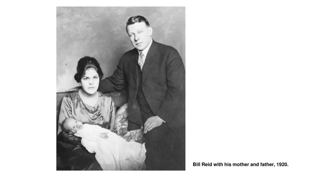 bill reid with his mother and father 1920