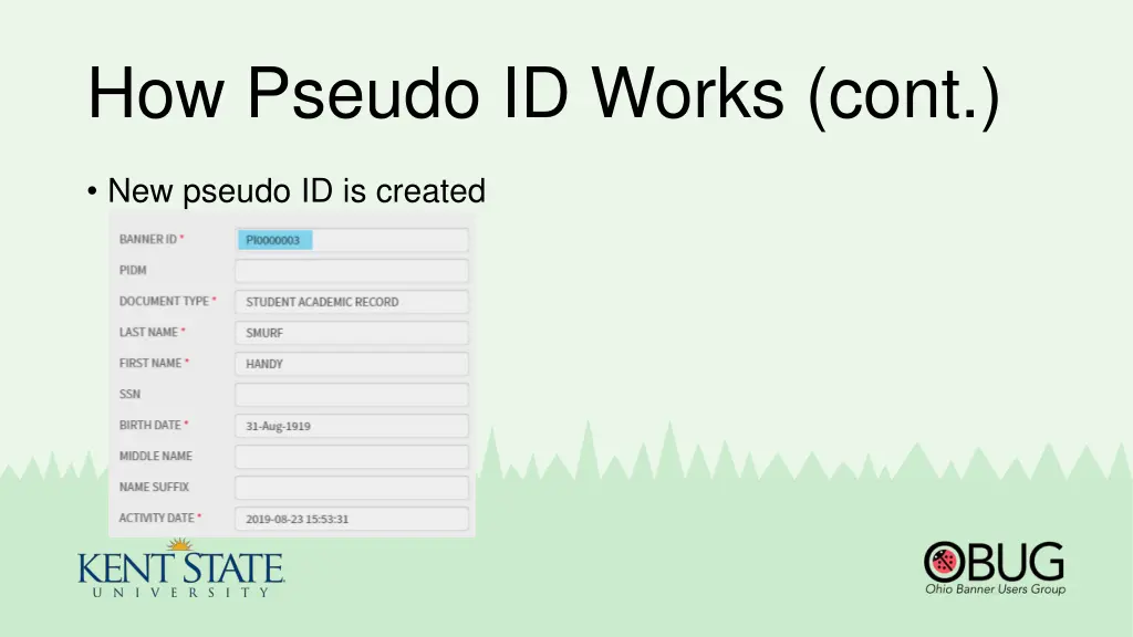 how pseudo id works cont 1