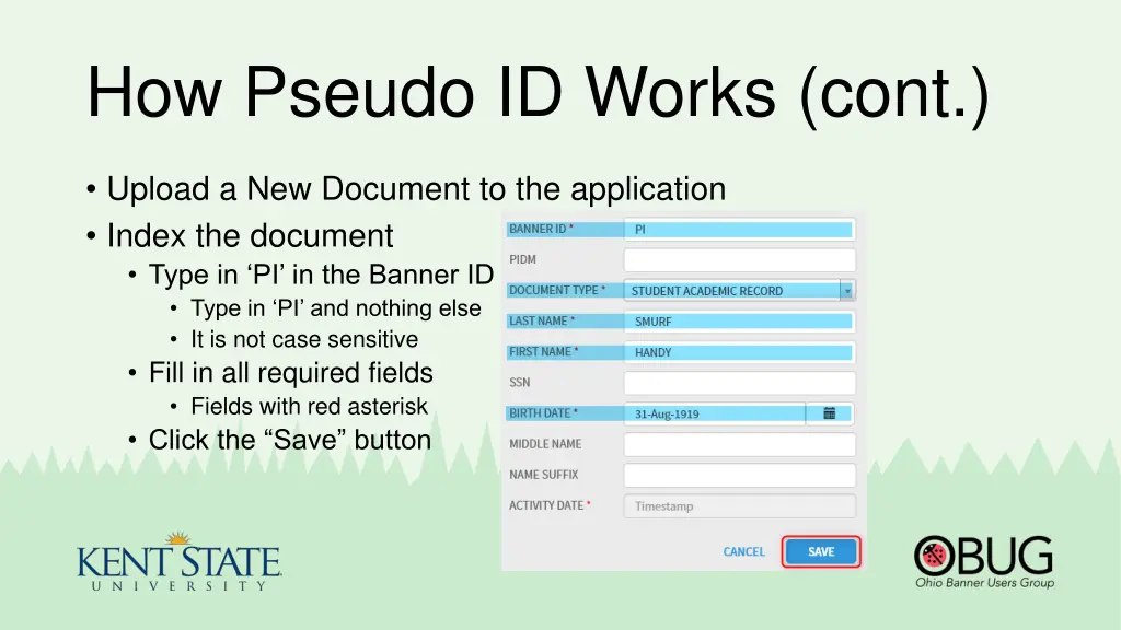 how pseudo id works cont