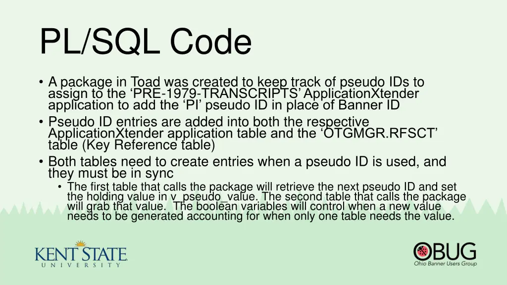 pl sql code