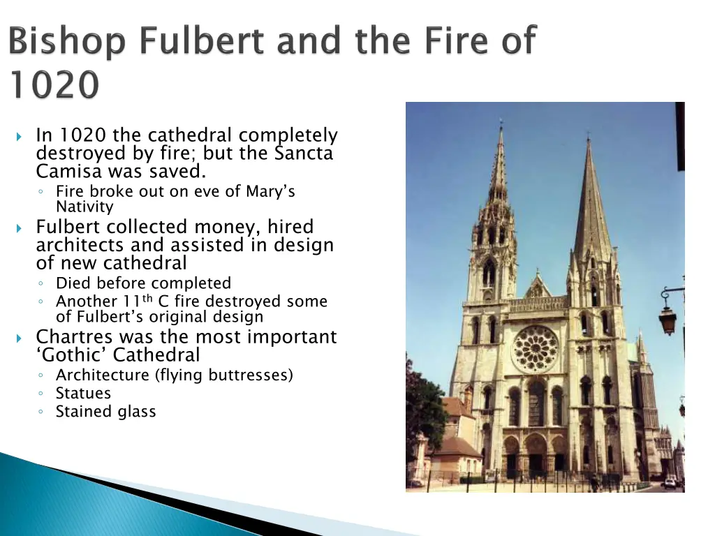 in 1020 the cathedral completely destroyed